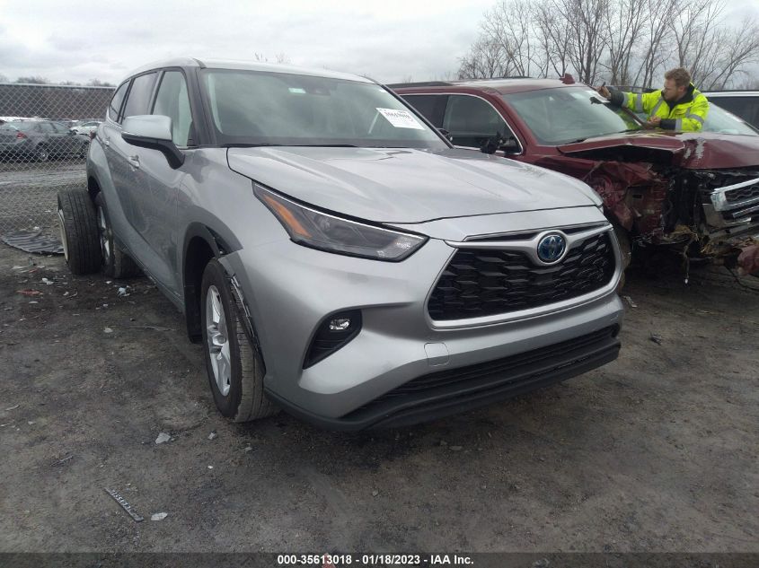 2022 TOYOTA HIGHLANDER HYBRID LE VIN: 5TDBBRCH2NS553956