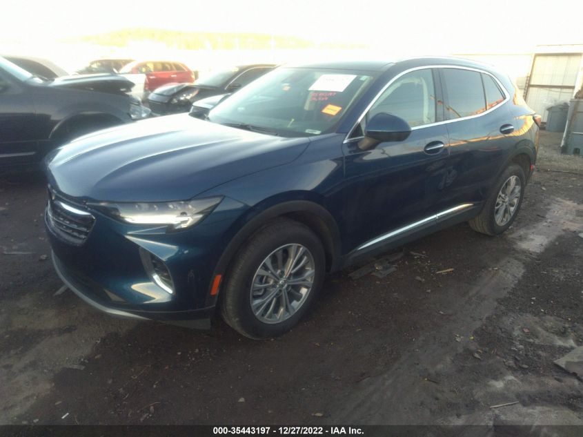2022 BUICK ENVISION PREFERRED VIN: LRBAZLR44ND138916