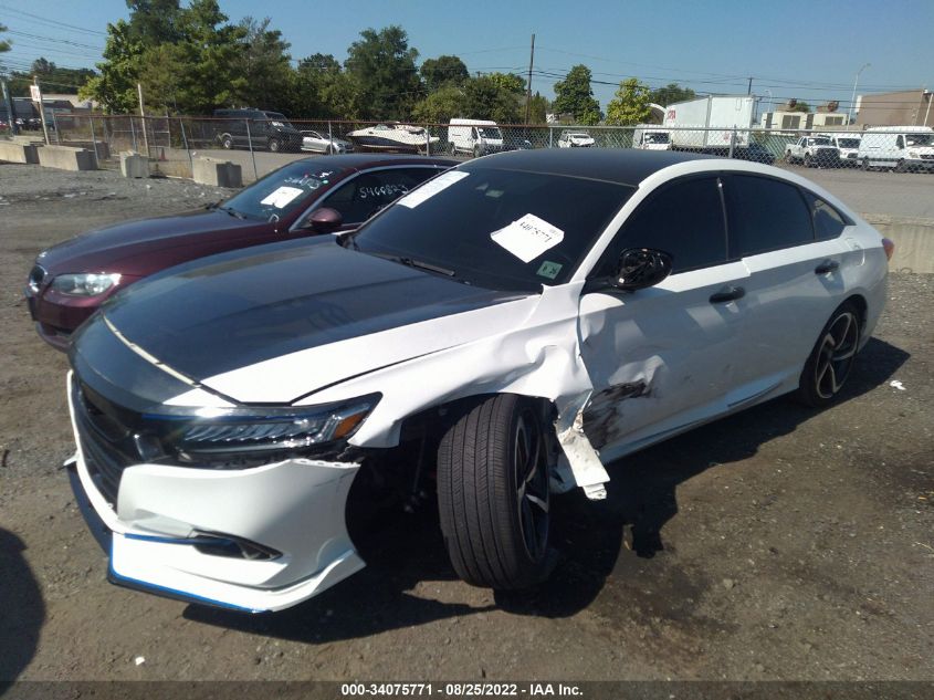 2021 HONDA ACCORD SEDAN SPORT VIN: 1HGCV1F3XMA105488