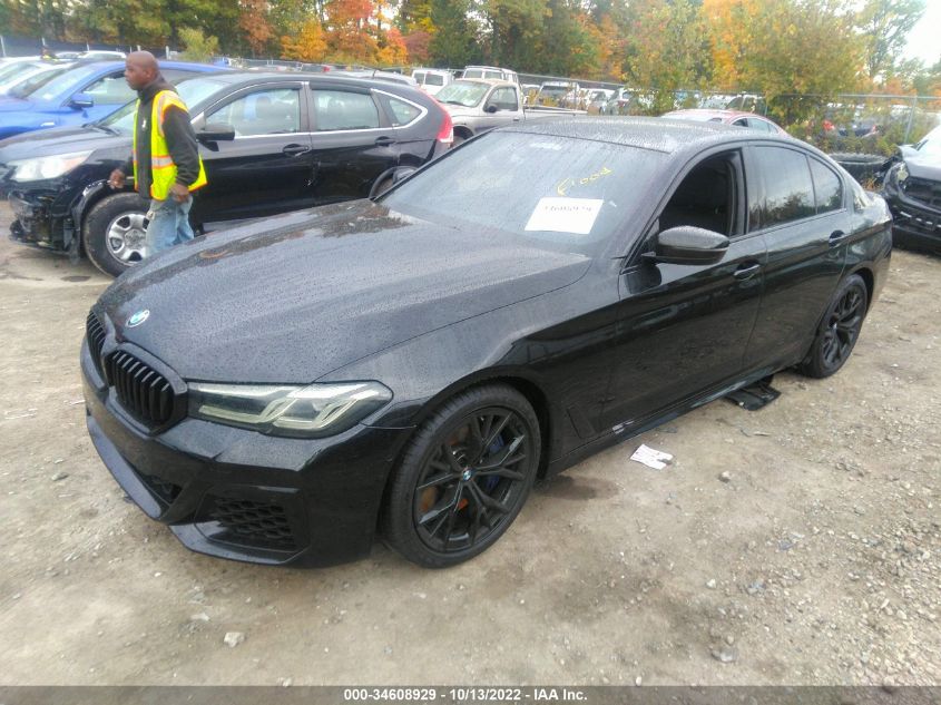 2021 BMW 5 SERIES M550I XDRIVE VIN: WBA13BK0XMCH45668