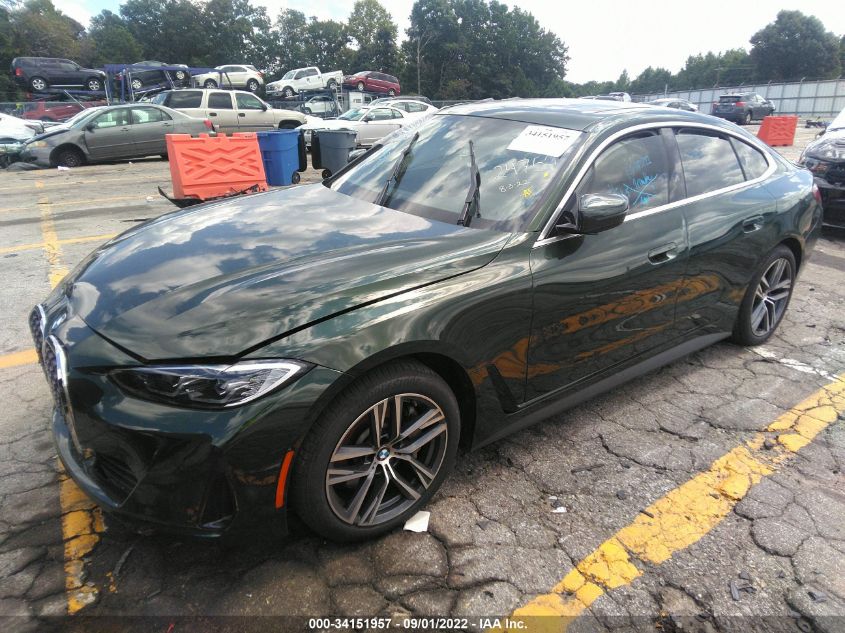 2022 BMW 4 SERIES 430I VIN: WBA63AV07NFM24759