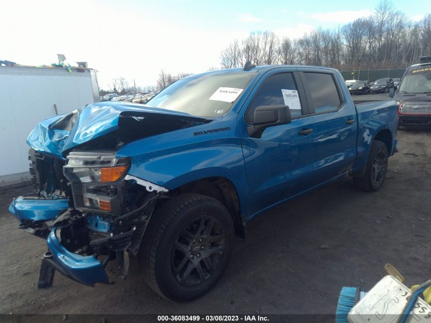 2022 CHEVROLET SILVERADO 1500 CUSTOM VIN: 1GCPDBEK7NZ540585