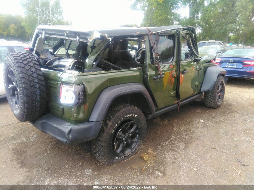 2021 JEEP WRANGLER UNLIMITED WILLYS VIN: 1C4HJXDN0MW793866