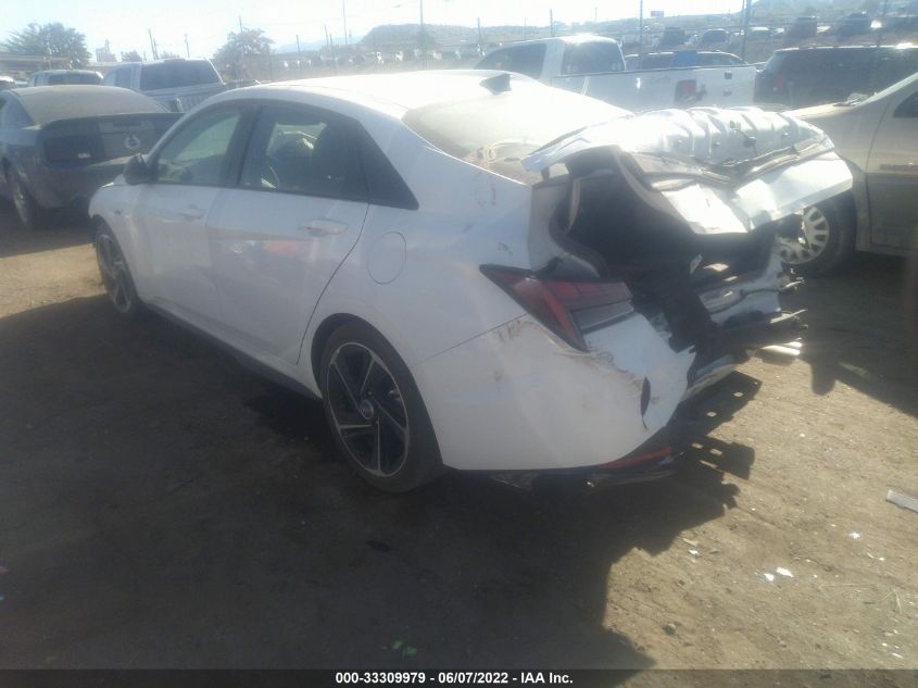 2022 HYUNDAI ELANTRA N LINE VIN: KMHLR4AF8NU232158