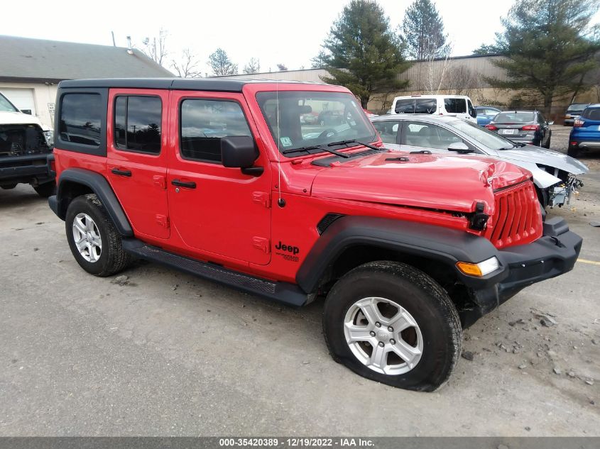 2021 JEEP WRANGLER UNLIMITED SPORT S VIN: 1C4HJXDG0MW809615