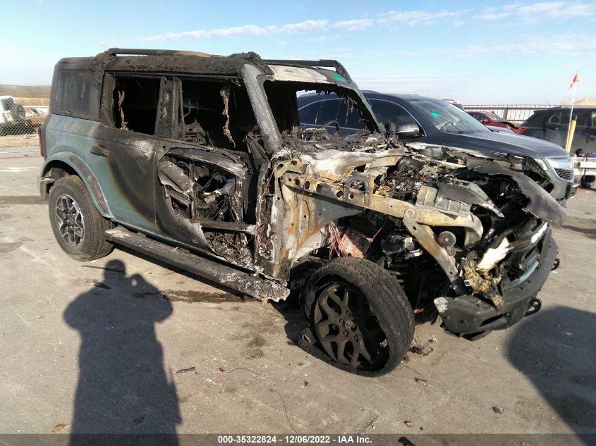2022 FORD BRONCO BASE/BIG BEND VIN: 1FMEE5DP4NLB60752