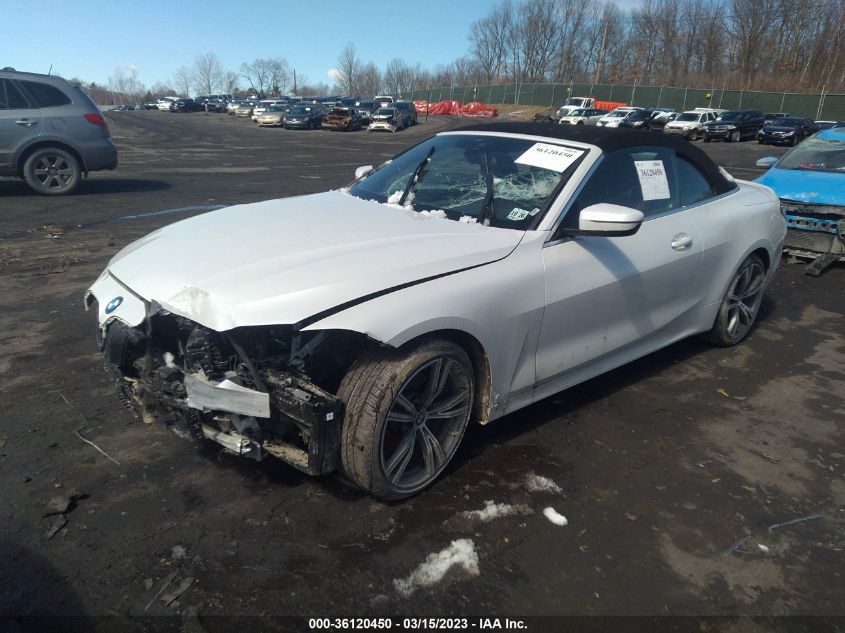 2022 BMW 4 SERIES 430I XDRIVE VIN: WBA43AT0XNCH90746