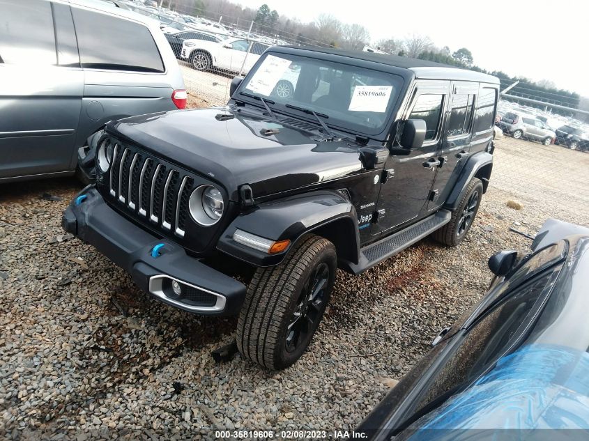 2022 JEEP WRANGLER 4XE UNLIMITED SAHARA VIN: 1C4JJXP67NW162877