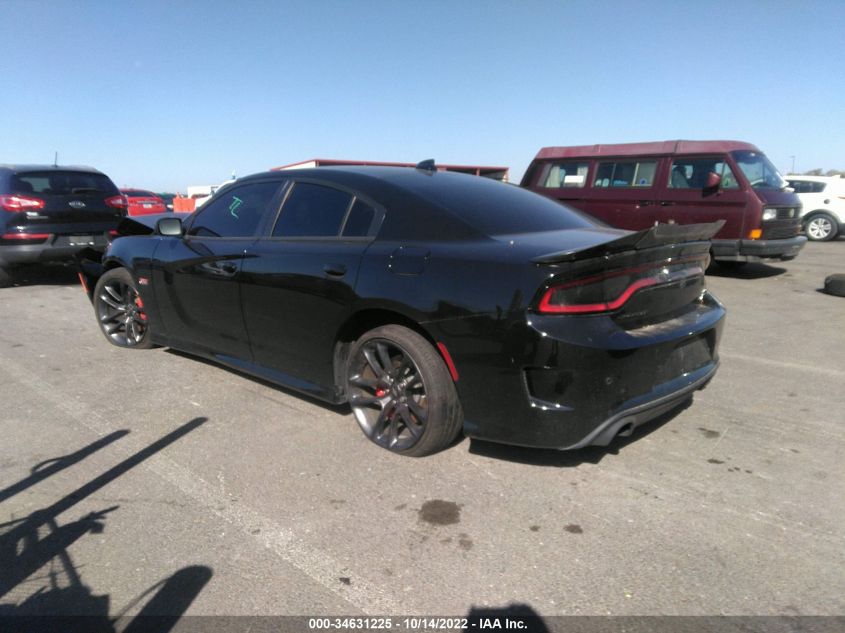 2021 DODGE CHARGER SCAT PACK VIN: 2C3CDXGJ8MH556555