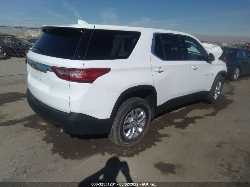 2021 CHEVROLET TRAVERSE LS VIN: 1GNERFKW4MJ249585