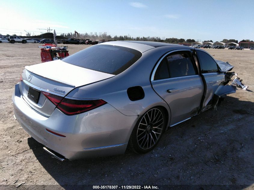 2021 MERCEDES-BENZ S-CLASS S 580 VIN: W1K6G7GB9MA041187
