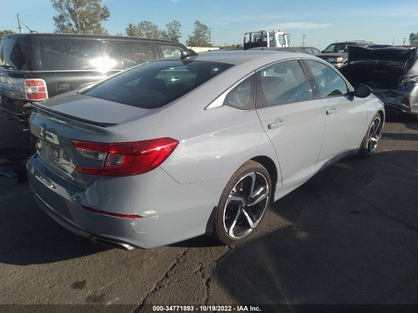 2021 HONDA ACCORD SEDAN SPORT VIN: 1HGCV1F39MA102064