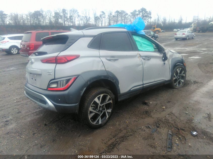 2022 HYUNDAI KONA LIMITED VIN: KM8K5CA3XNU839671