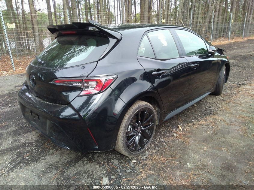 2022 TOYOTA COROLLA HATCHBACK SE/NIGHTSHADE/XSE VIN: JTND4MBE3N3179657