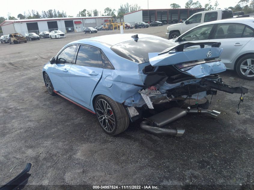 2022 HYUNDAI ELANTRA N VIN: KMHLW4AK3NU001464