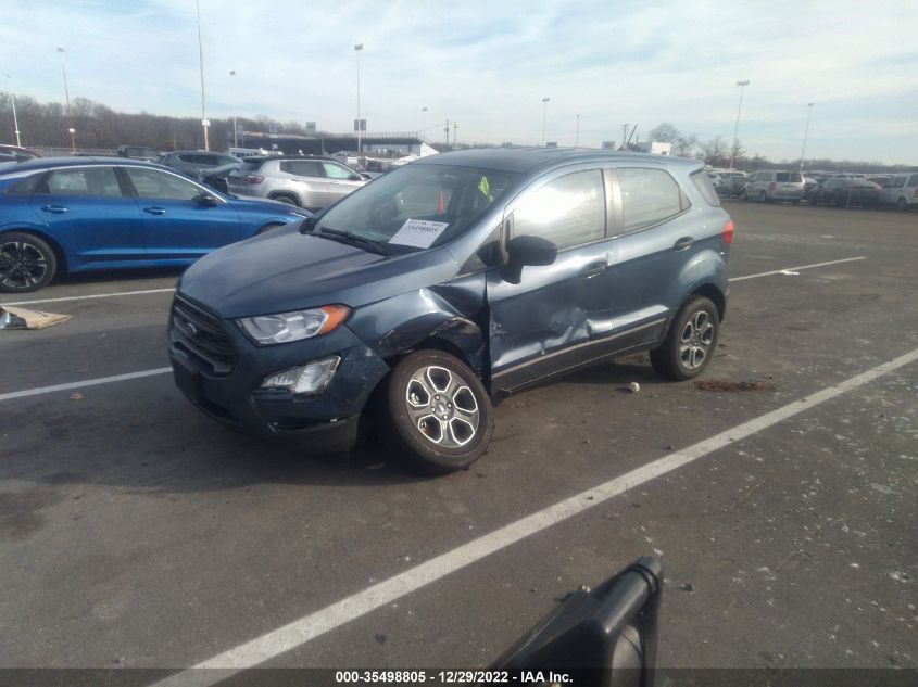 2021 FORD ECOSPORT S VIN: MAJ6S3FL9MC455558