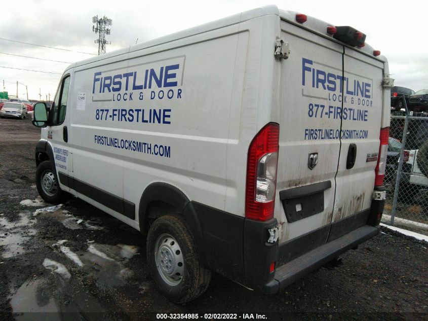 2021 RAM PROMASTER CARGO VAN VIN: 3C6LRVAG6ME567443
