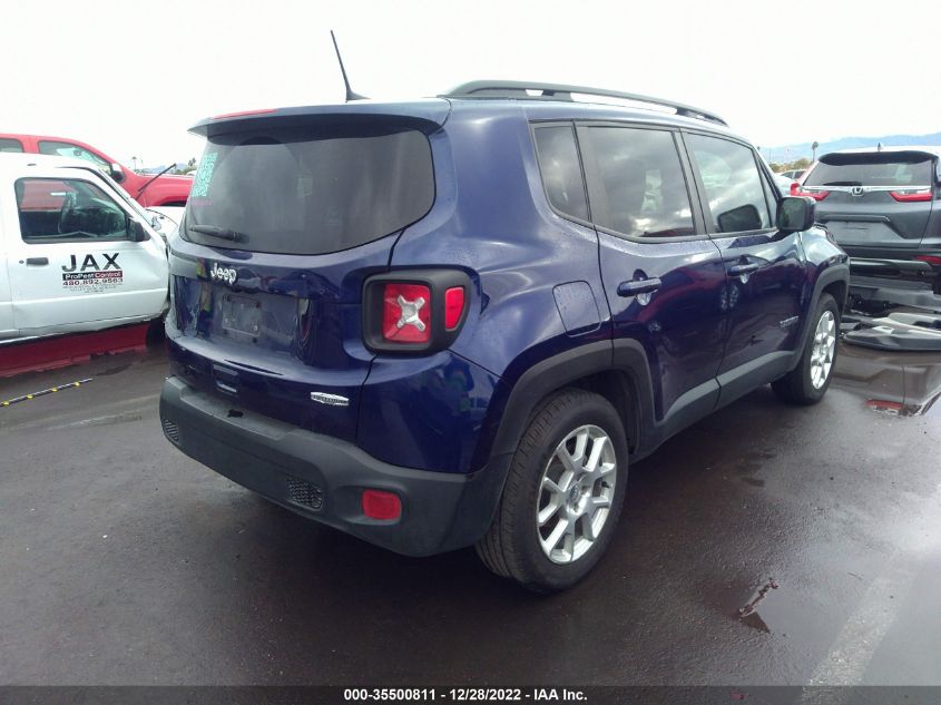 2020 JEEP RENEGADE LATITUDE VIN: ZACNJABB0LPL86180