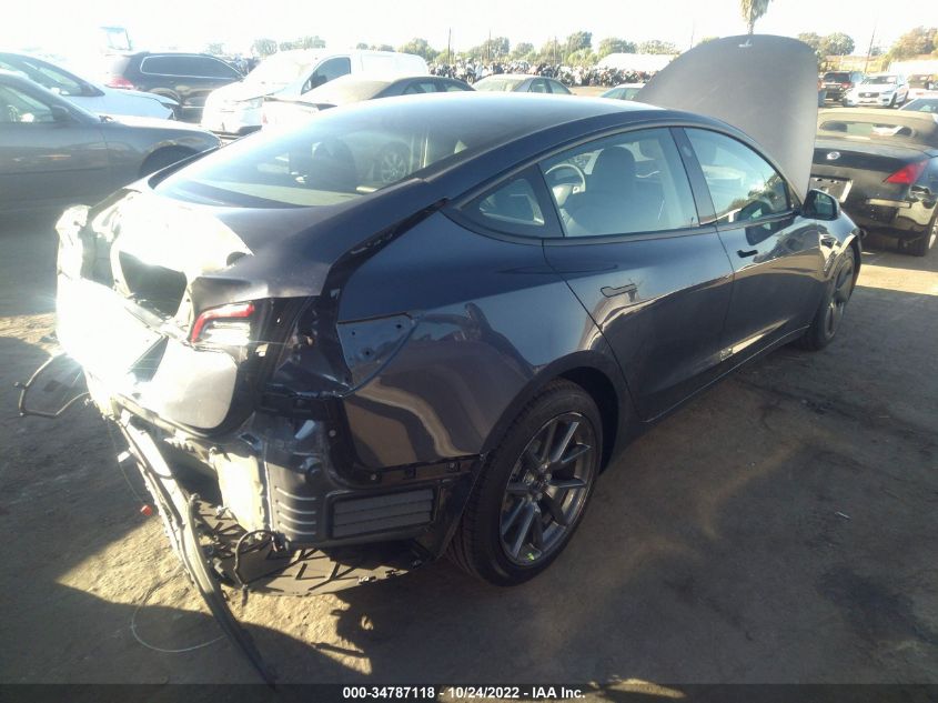 2022 TESLA MODEL 3 VIN: 5YJ3E1EA1NF349456
