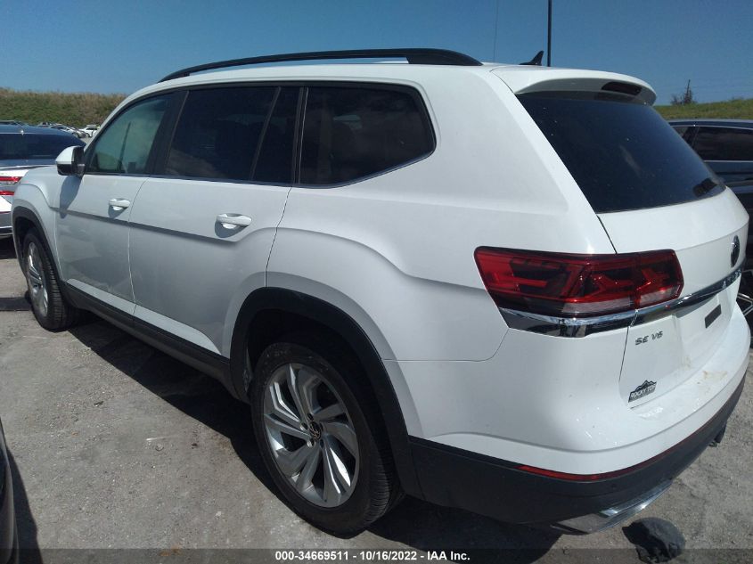 2021 VOLKSWAGEN ATLAS 3.6L V6 SE W/TECHNOLOGY VIN: 1V2JR2CA7MC565827