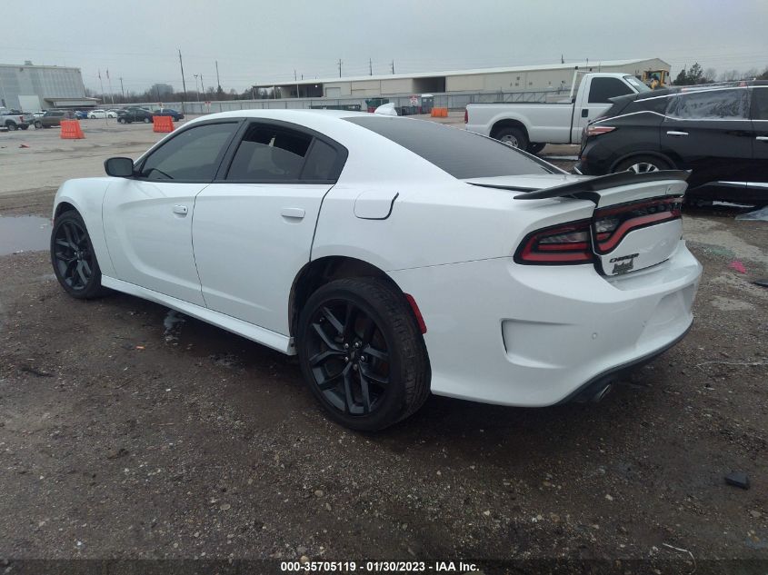 2022 DODGE CHARGER GT VIN: 2C3CDXHG7NH213661