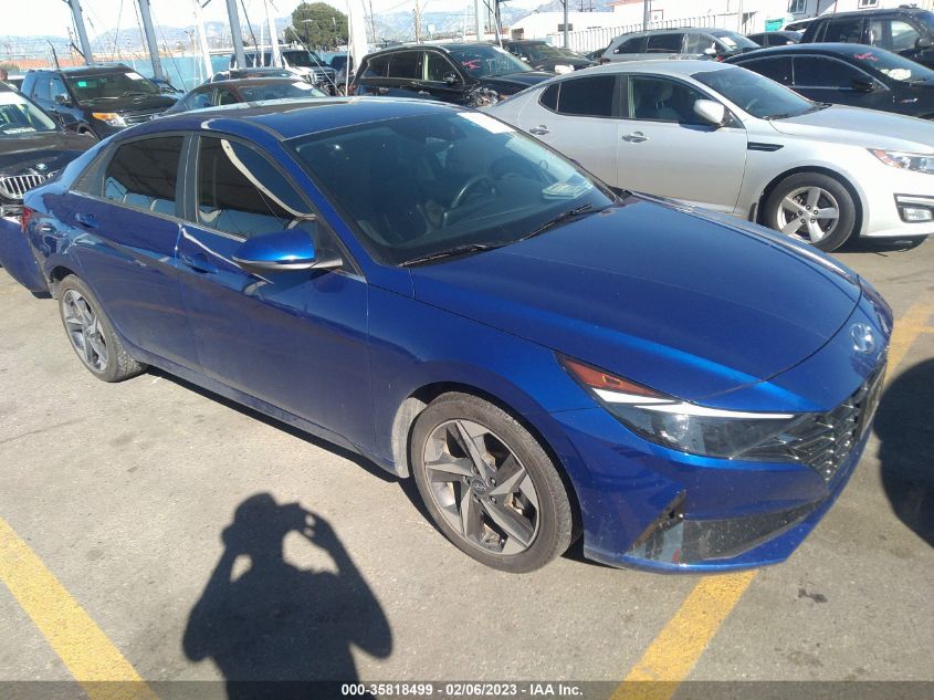 2022 HYUNDAI ELANTRA SEL VIN: 5NPLN4AG1NH054726