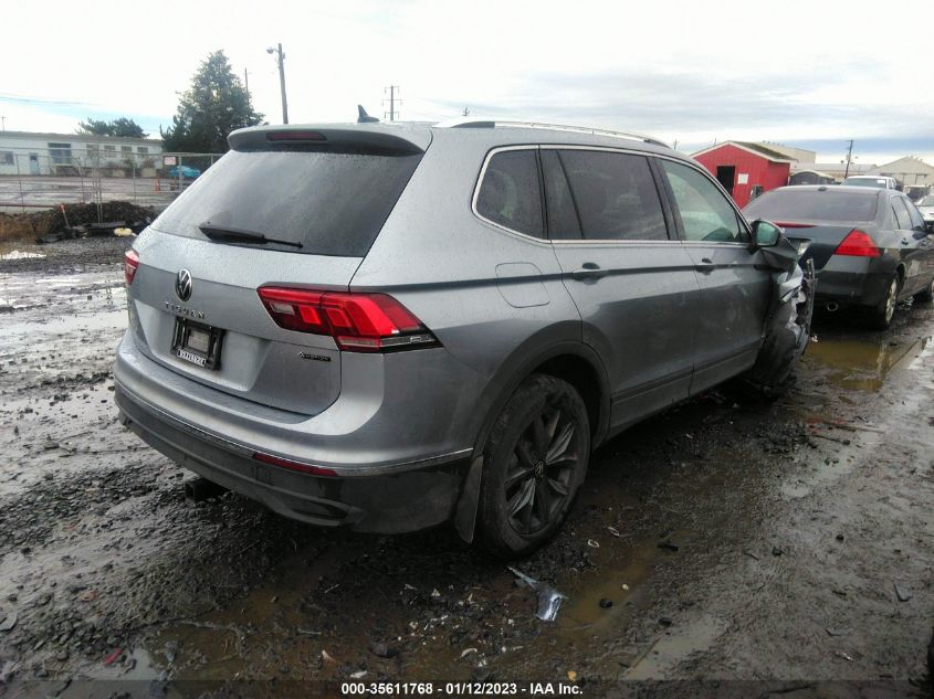 2022 VOLKSWAGEN TIGUAN SE VIN: 3VV2B7AX8NM059326