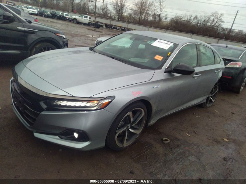 2022 HONDA ACCORD HYBRID SPORT VIN: 1HGCV3F24NA025270