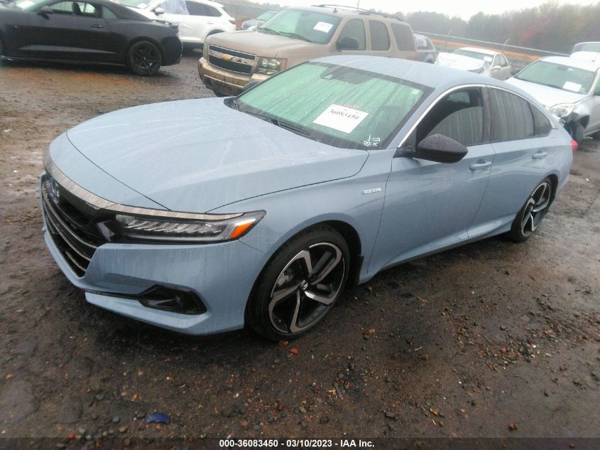 2022 HONDA ACCORD HYBRID SPORT VIN: 1HGCV3F24NA037774