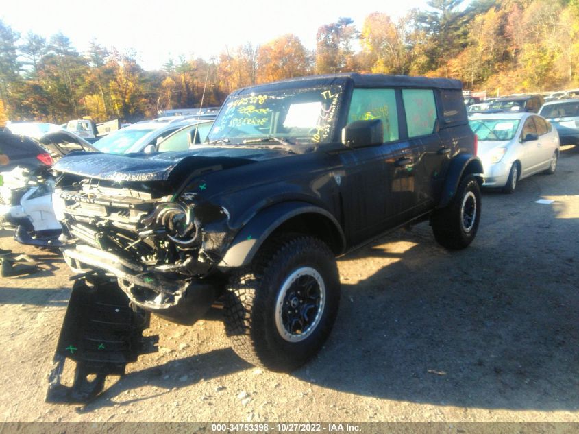 2022 FORD BRONCO BASE/BIG BEND VIN: 1FMEE5DP4NLA76933
