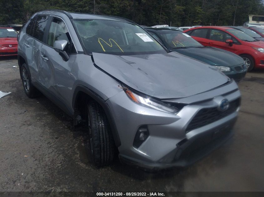 2022 TOYOTA RAV4 HYBRID XLE PREMIUM VIN: JTMB6RFV3ND525620