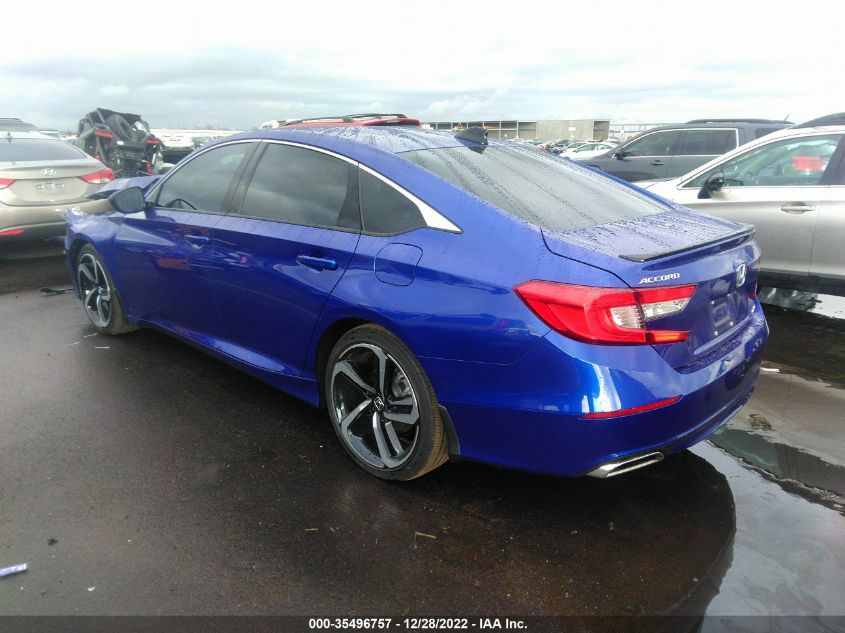 2022 HONDA ACCORD SEDAN SPORT VIN: 1HGCV1F33NA052165