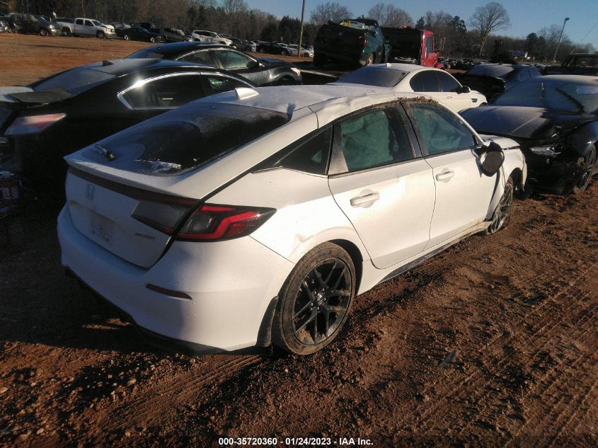 2022 HONDA CIVIC HATCHBACK SPORT VIN: 19XFL2H88NE004013