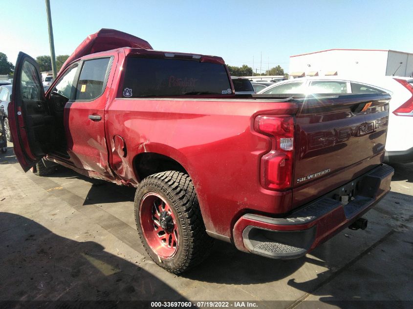 2021 CHEVROLET SILVERADO 1500 CUSTOM VIN: 1GCPWBEK6MZ169007