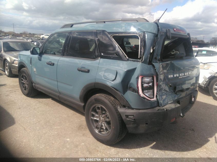 2022 FORD BRONCO SPORT BIG BEND VIN: 3FMCR9B65NRD95403