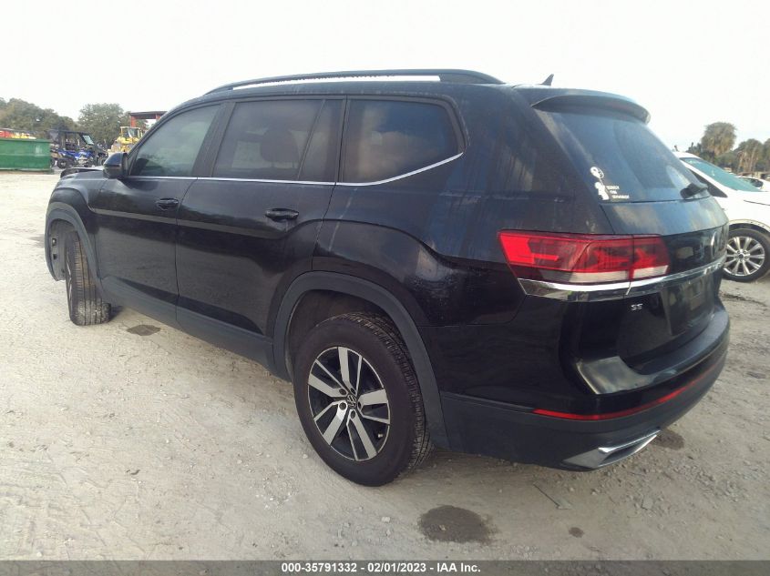 2021 VOLKSWAGEN ATLAS 2.0T SE VIN: 1V2DP2CA2MC511631