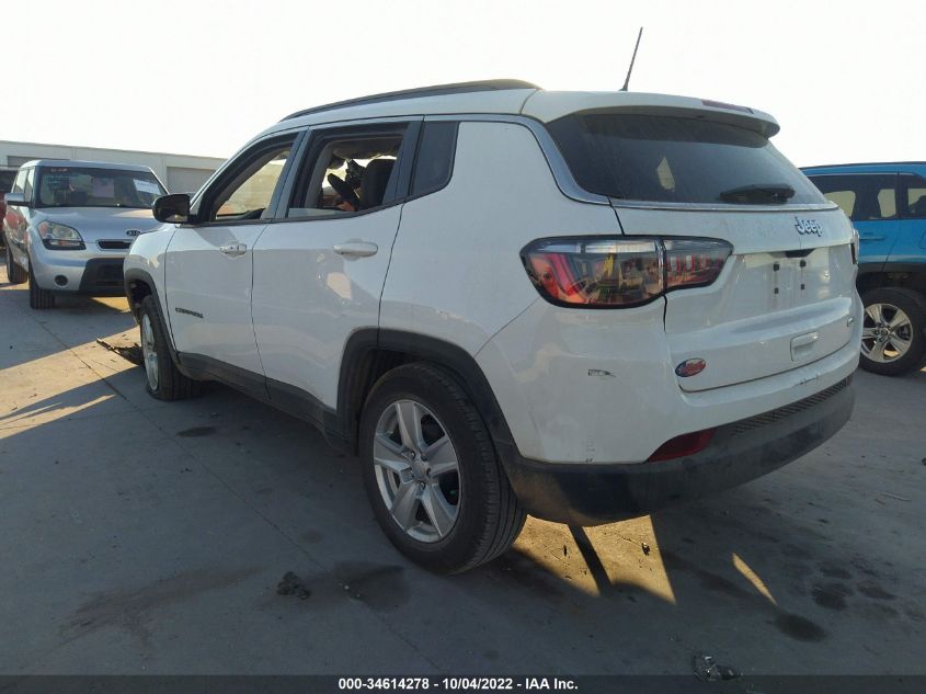 2022 JEEP COMPASS LATITUDE VIN: 3C4NJCBB8NT145588
