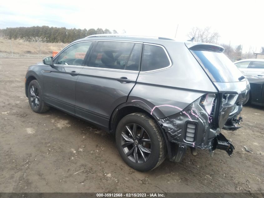2022 VOLKSWAGEN TIGUAN SE VIN: 3VV2B7AX8NM121419