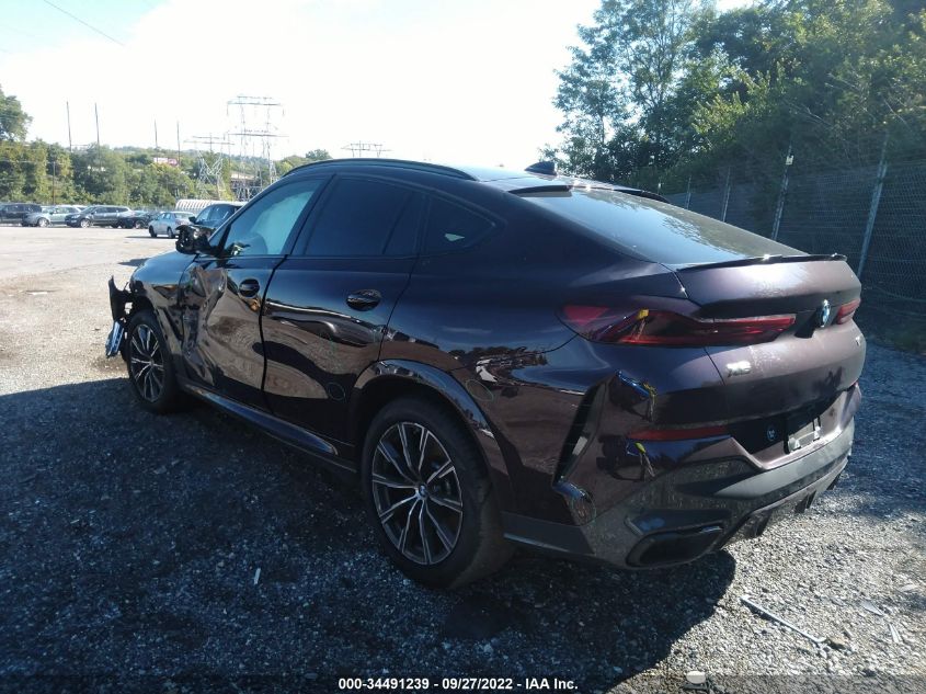 2021 BMW X6 M50I VIN: 5UXCY8C09M9F21821