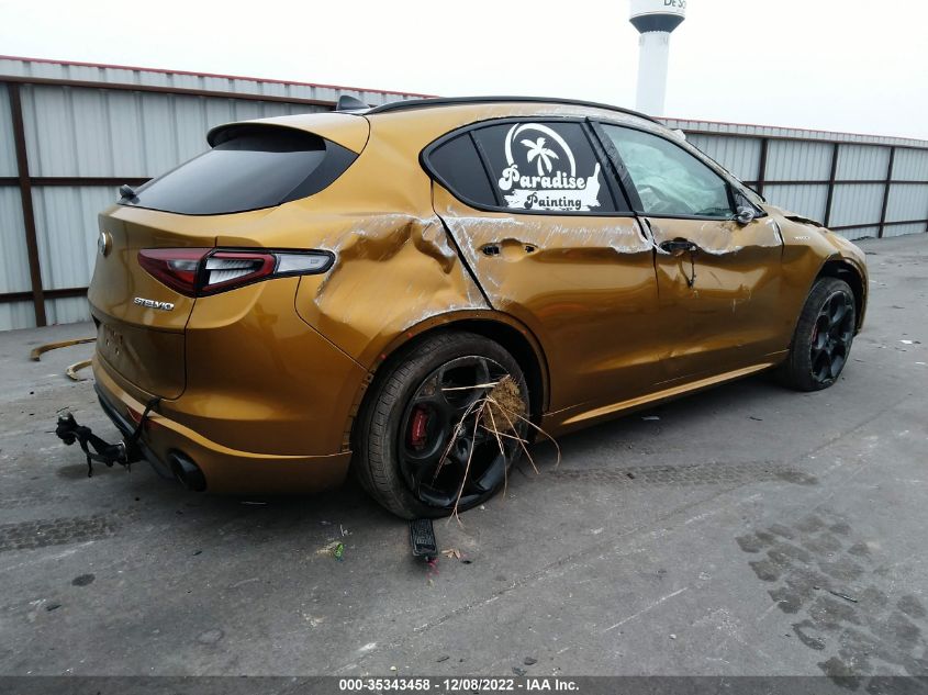 2022 ALFA ROMEO STELVIO VELOCE VIN: ZASPAKBN2N7D33399