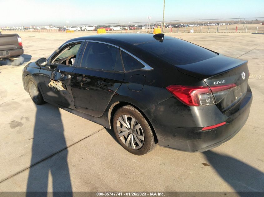 2022 HONDA CIVIC SEDAN LX VIN: 2HGFE2F22NH526960