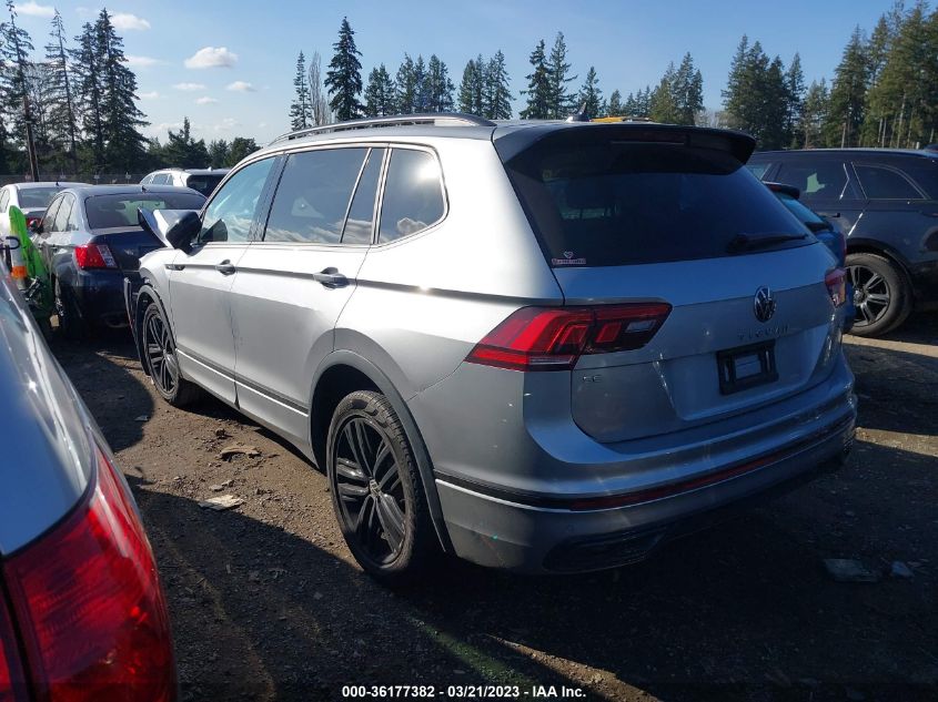 2022 VOLKSWAGEN TIGUAN SE R-LINE BLACK VIN: 3VV8B7AX1NM001116