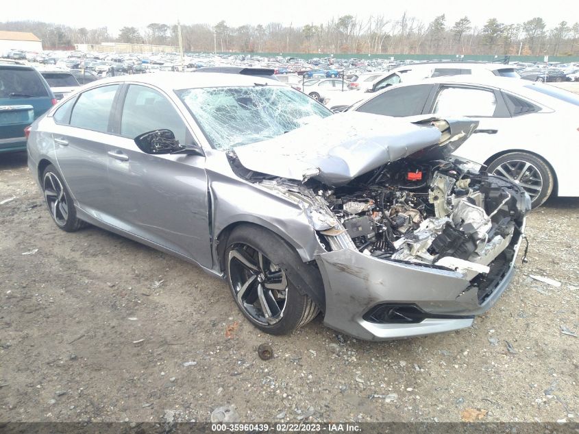 2022 HONDA ACCORD SEDAN SPORT VIN: 1HGCV1F37NA073777