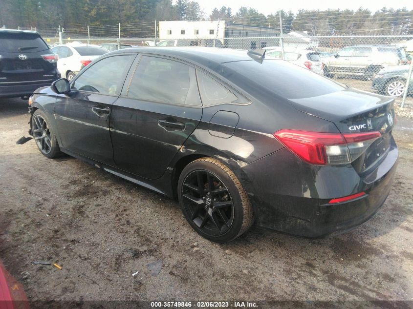 2022 HONDA CIVIC SEDAN SPORT VIN: 2HGFE2F5XNH549686