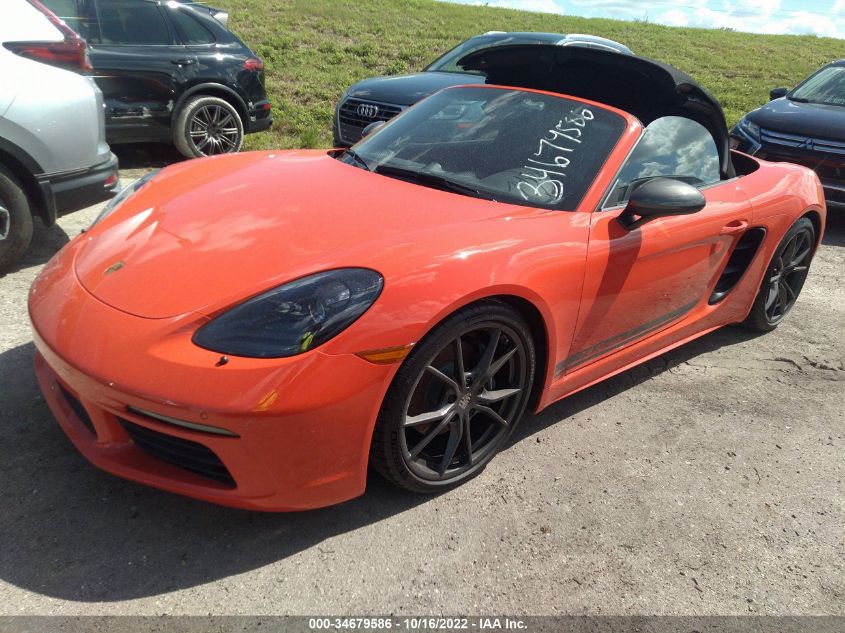 2021 PORSCHE 718 BOXSTER VIN: WP0CA2A8XMS210240