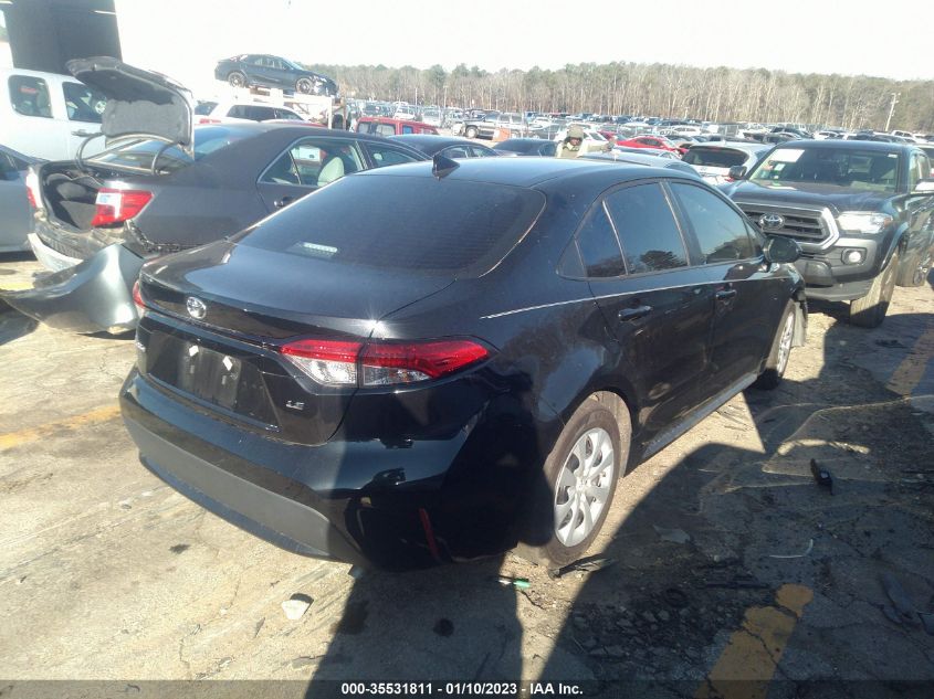 2022 TOYOTA COROLLA LE VIN: 5YFEPMAE3NP313723