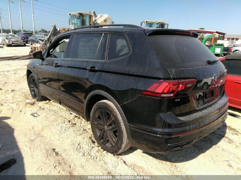2022 VOLKSWAGEN TIGUAN SE R-LINE BLACK VIN: 3VVCB7AX5NM064942