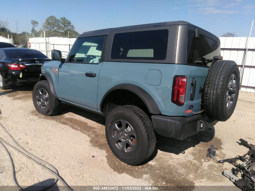 2022 FORD BRONCO BASE/BIG BEND VIN: 1FMDE5AH4NLB32040