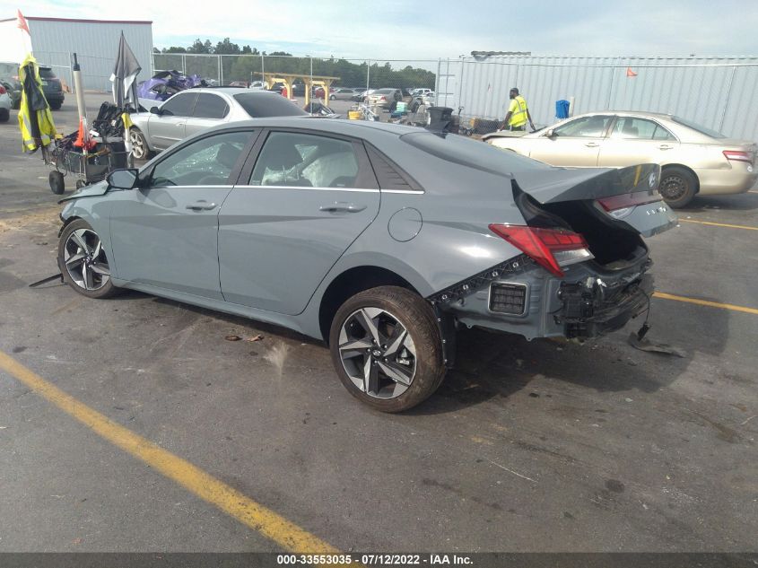 2022 HYUNDAI ELANTRA SEL VIN: KMHLN4AG1NU252725