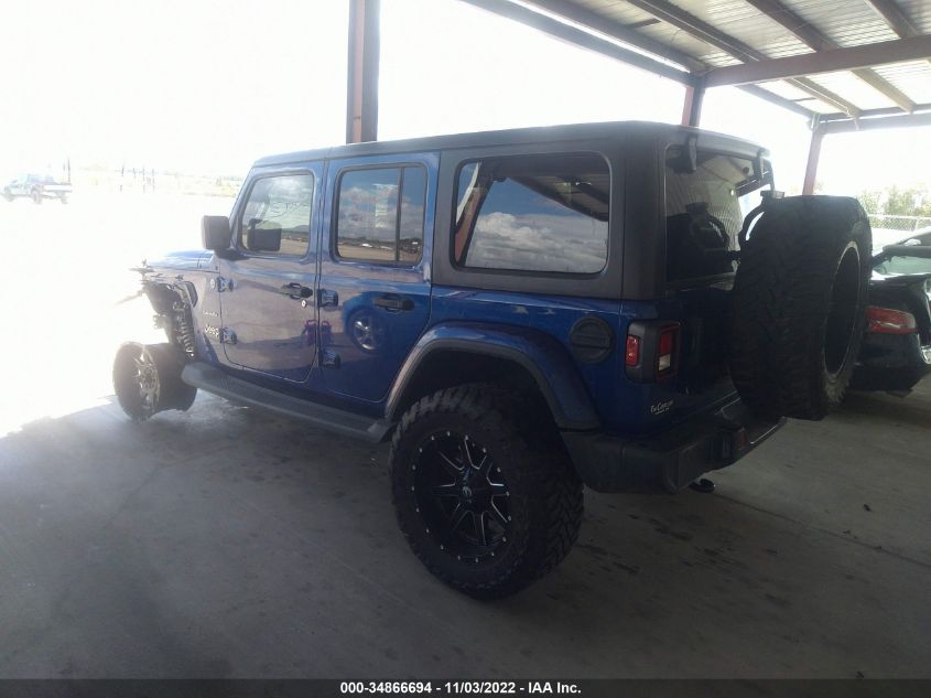 2020 JEEP WRANGLER UNLIMITED SAHARA VIN: 1C4HJXEN0LW114806
